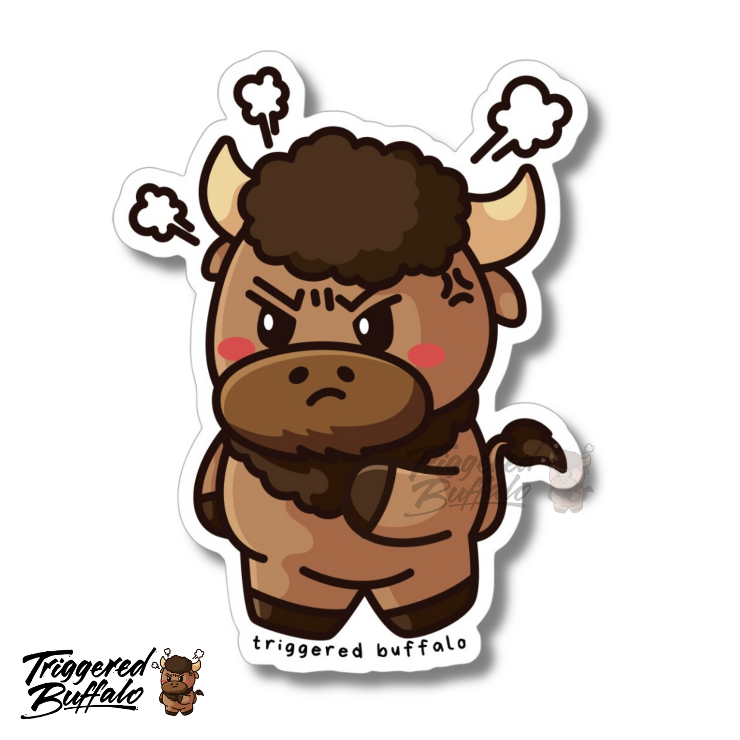 Triggered Buffalo Sticker