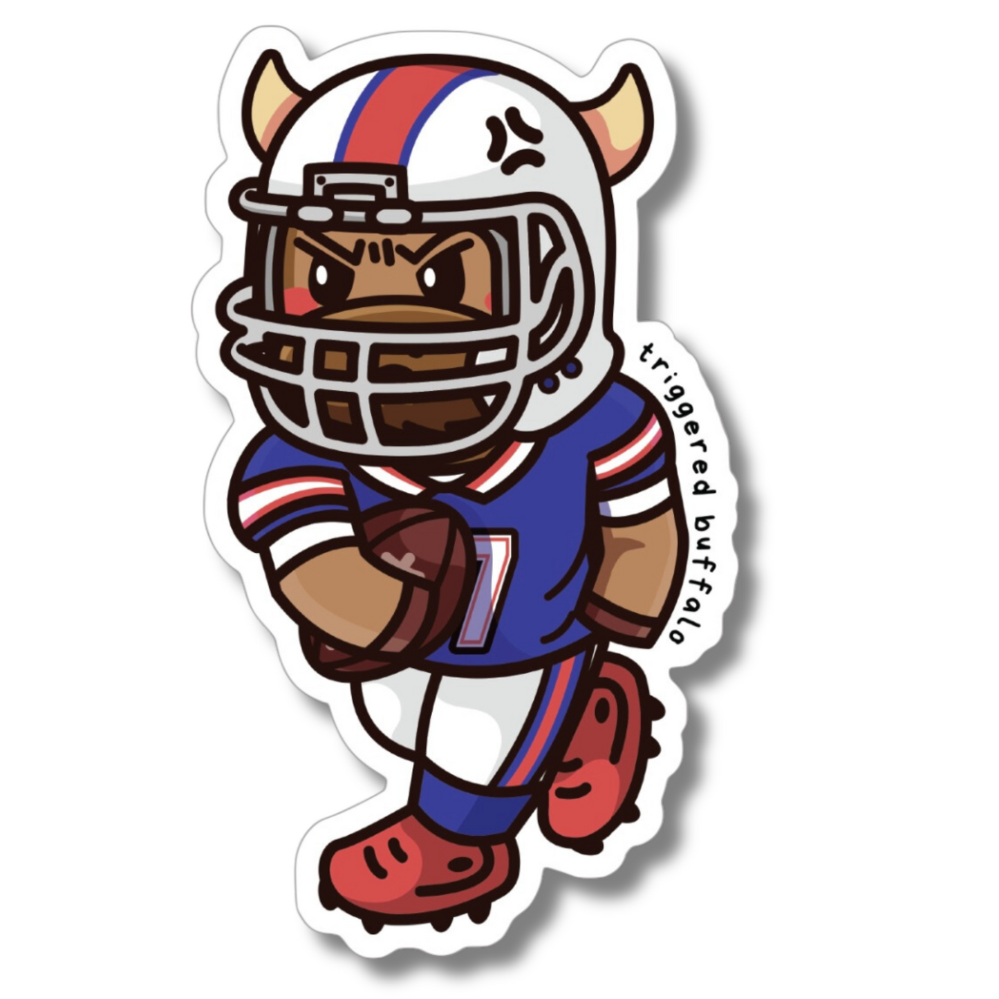Triggered Football Sticker