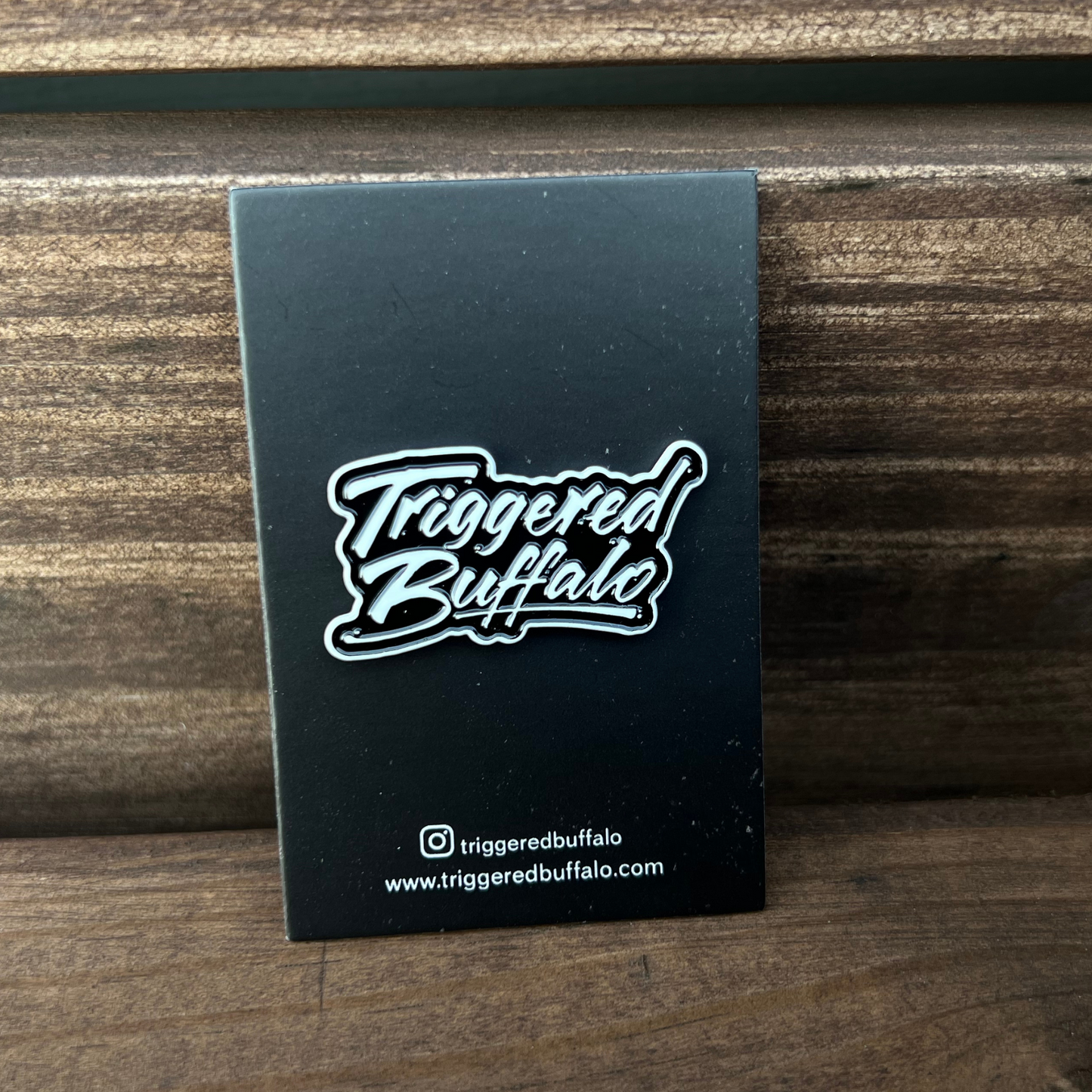 Triggered Buffalo Logo Pin