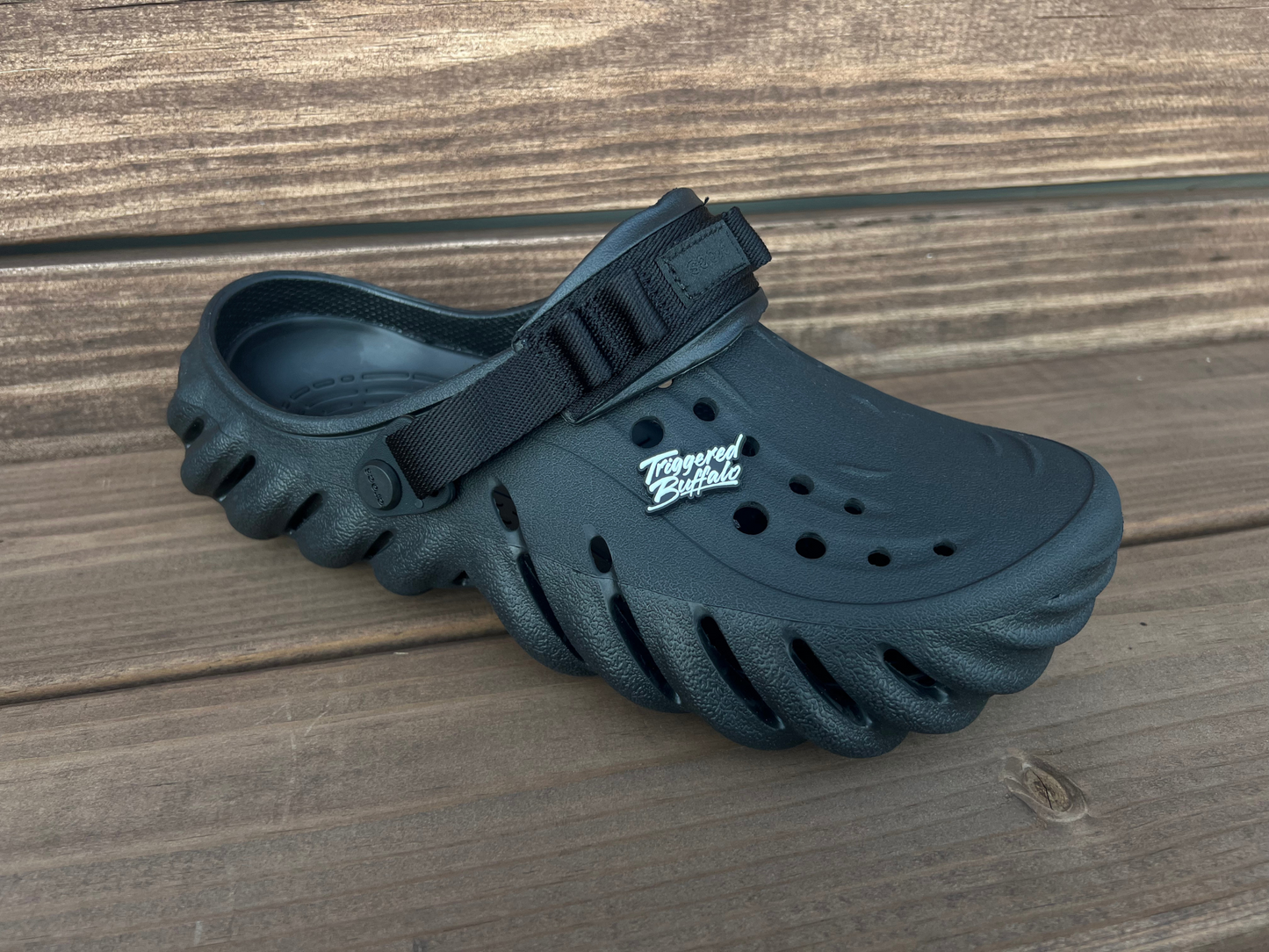 Triggered Buffalo Logo Shoe Charm