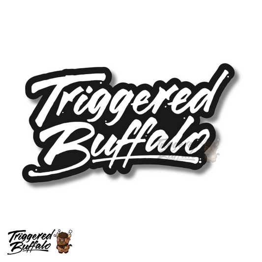 Triggered Buffalo Logo Sticker