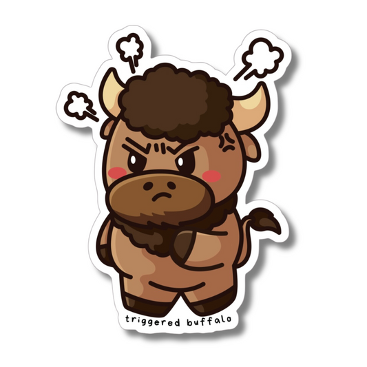 Triggered Buffalo Sticker