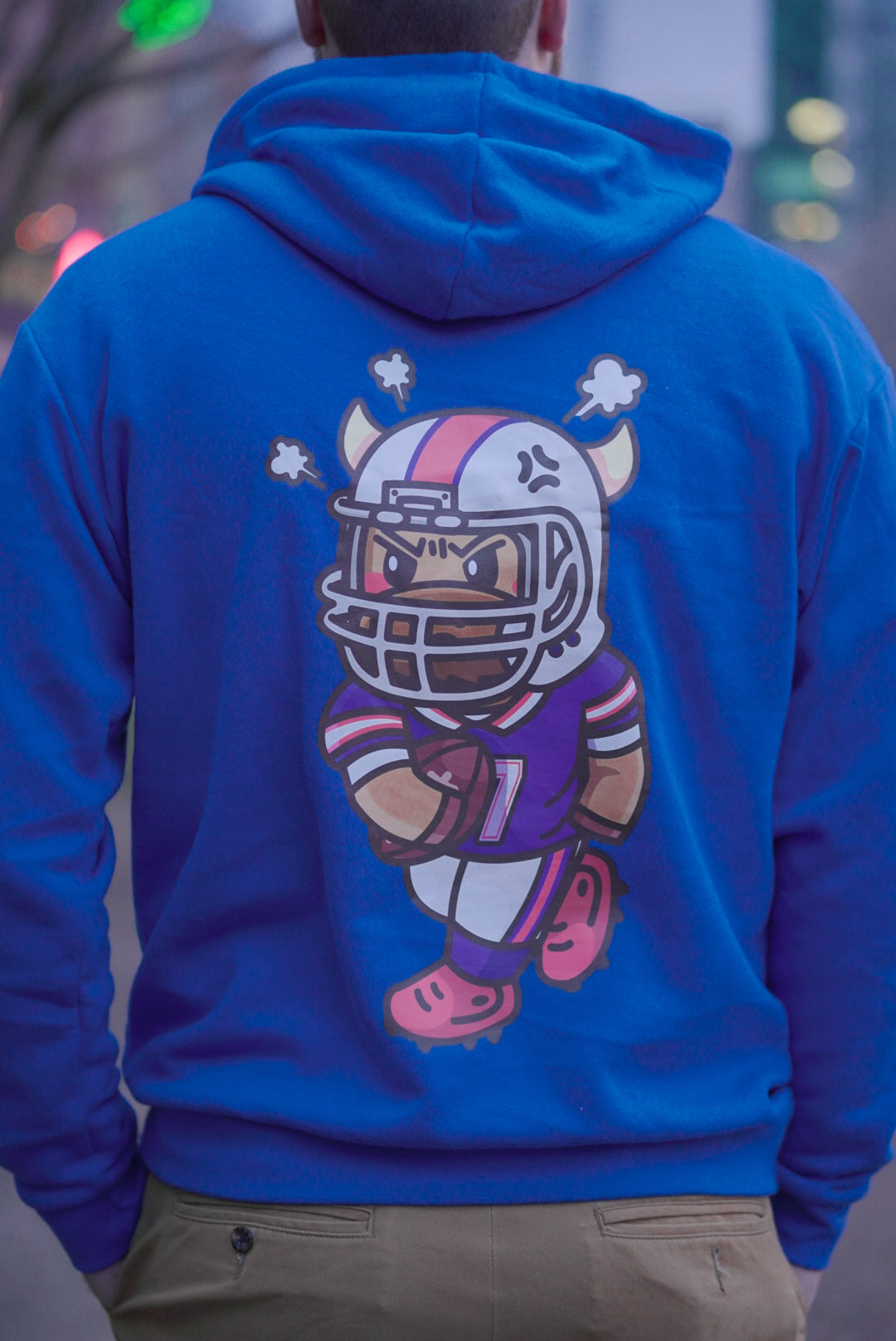 Triggered Football Hoodie